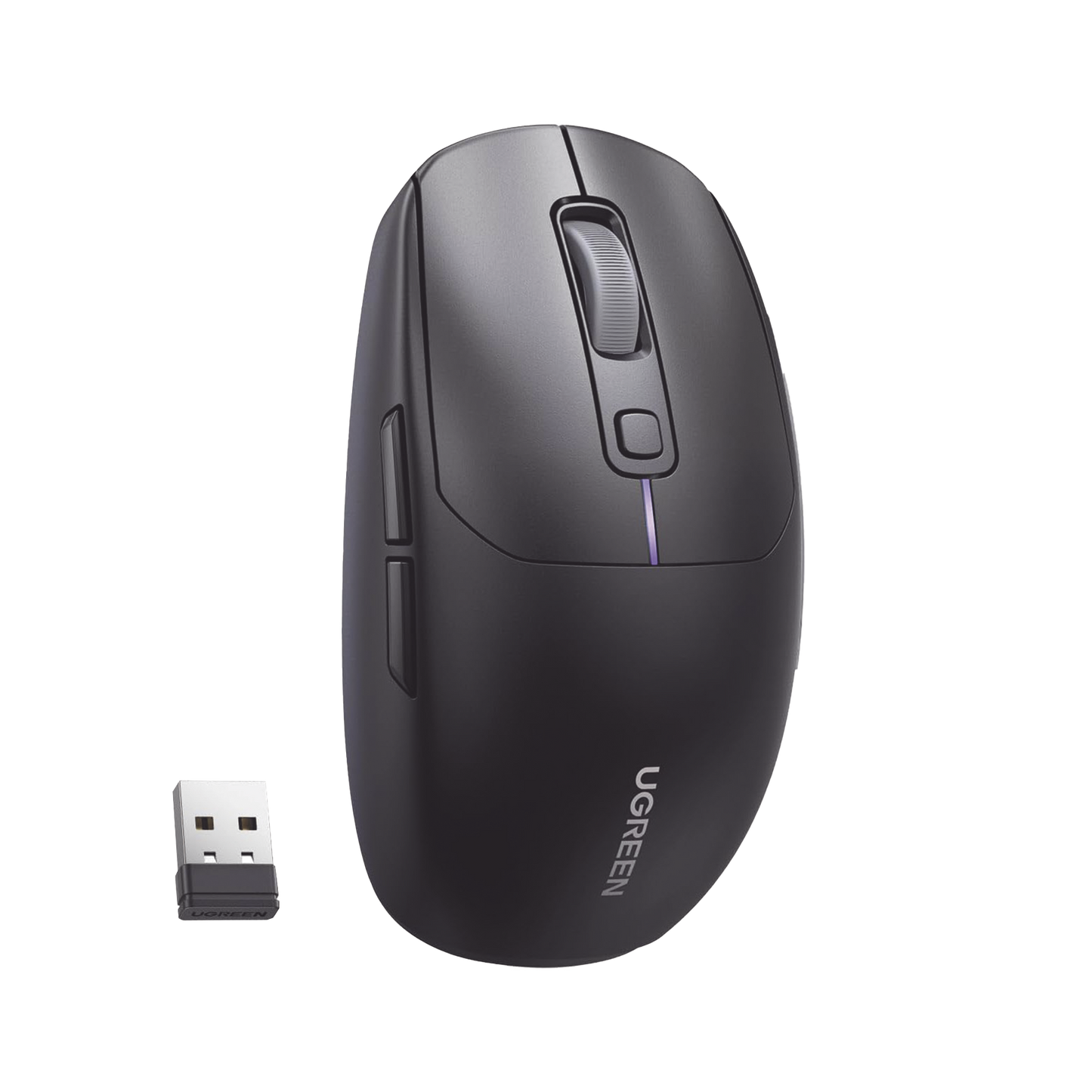 Mouse Gaming Inalámbrico| 5000 DPI | Recargable | Tri-Modo USB/BT/2,4 GHz | Ergonómico