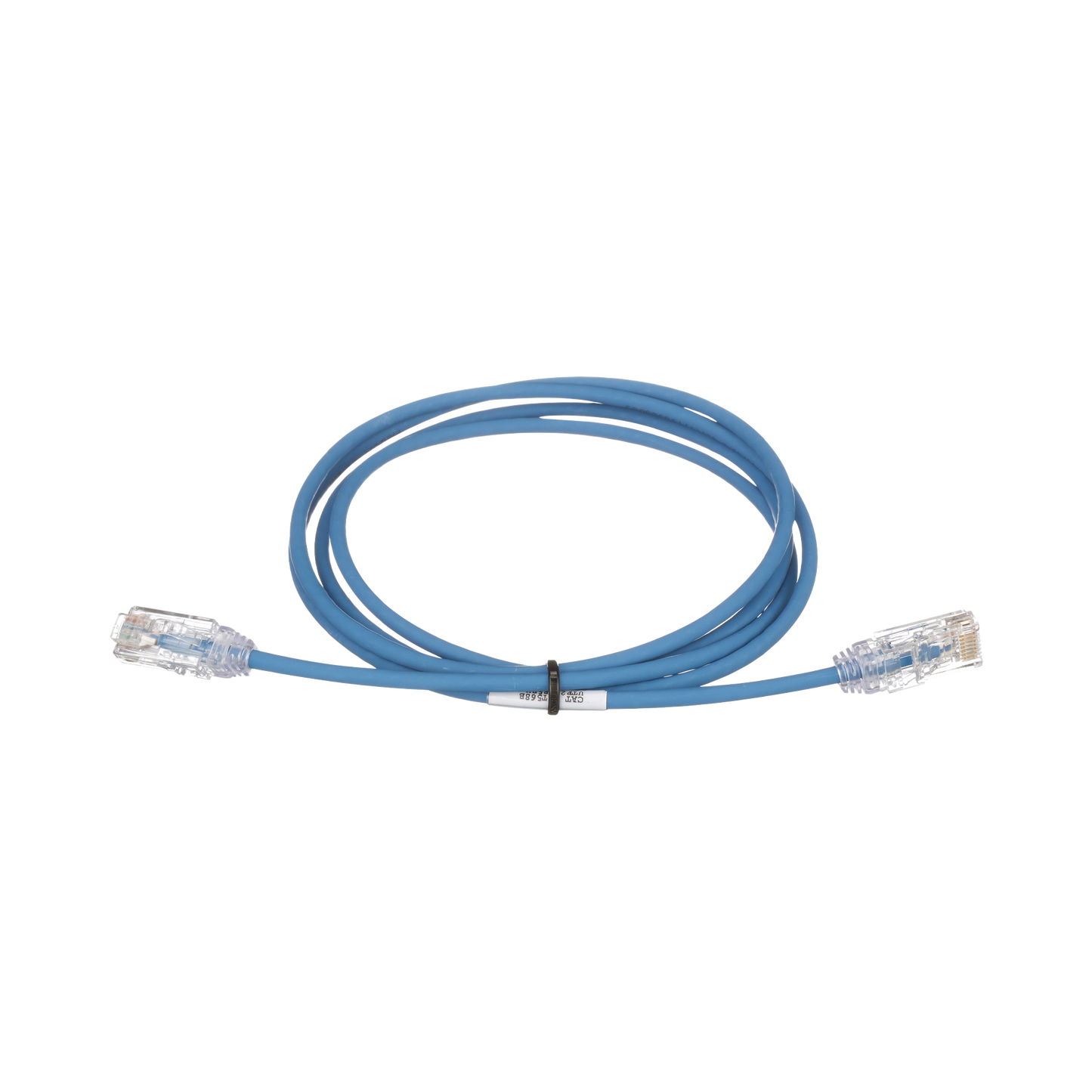Cable de Parcheo TX6, UTP Cat6, Diámetro Reducido (28AWG), Color Azul, 0.61 Metros (2 Pies)