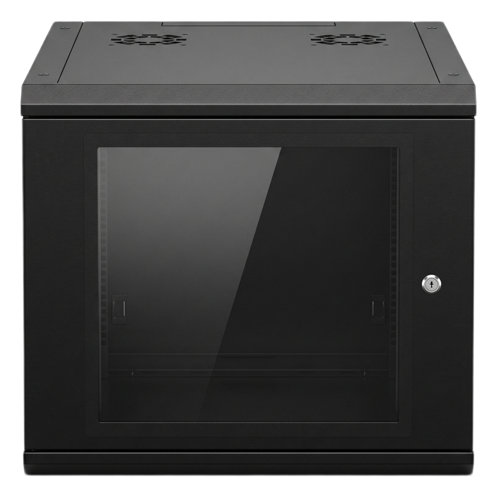 Gabinete de Pared 9U de 635 mm de Profundidad, Rack de 19 in en Acero Reforzado: Compacto y Resistente para Soluciones Profesionales