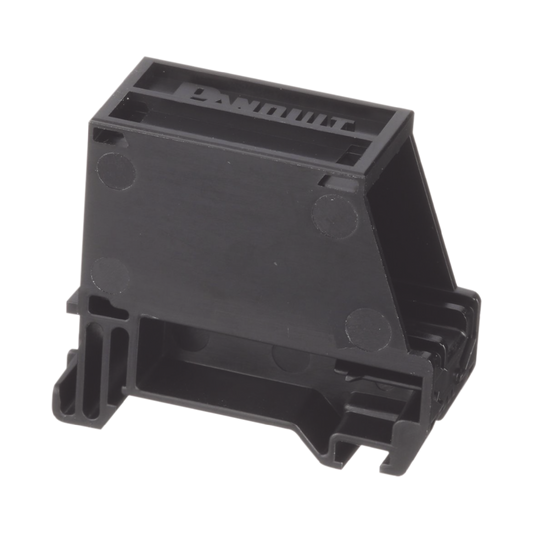Adaptador de 1 Puerto, Para Conectores Tipo Mini-Com, Montaje en Riel Din Estándar de 35 mm (1.38 pulgadas), Color Negro