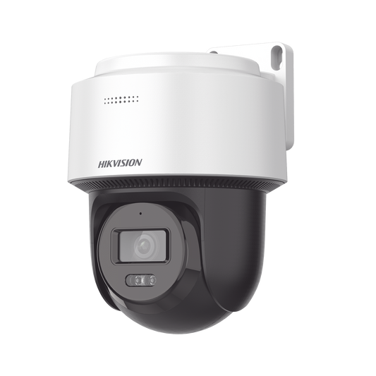 [FlexVu]  Domo PT IP 4 Megapixel / Lente 4 mm  / Dual Light (30 mts IR + 30 mts Luz Blanca)  / Autoseguimiento en Humanos / PoE / IP66 / Micrófono y Bocina Integrado (Audio de Dos Vías) / Micro SD / Incluye Montaje de Pared o Techo /