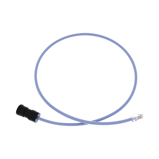 Cable de Conexión en Campo Jack a Plug RJ45, Categoría 6A, CMP (Plenum), 1 Metro (3.28 Pies), Color Azul