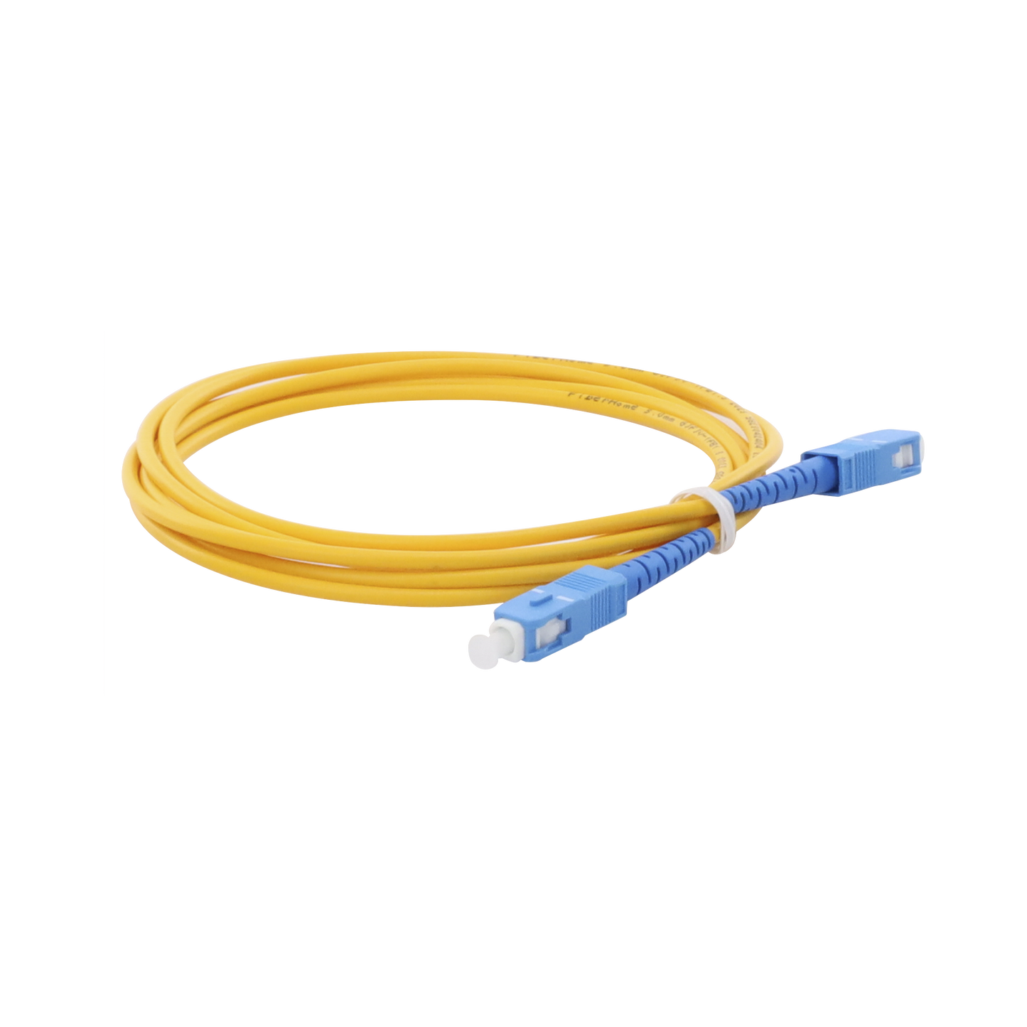 Jumper de Fibra Óptica Monomodo SC/UPC-SC/UPC Simplex de 2 Metros (6.56 Pies), 3mm