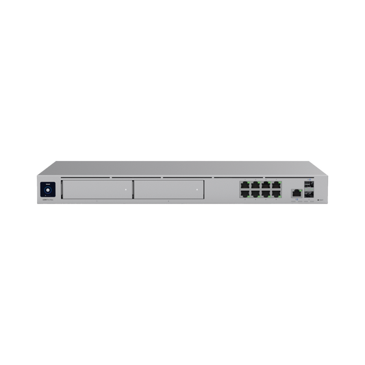 UniFi Dream Machine Pro Max – Cloud Gateway Empresarial con Soporte para 150 Dispositivos y 2000 Clientes, 5 Gbps de Ruteo con IDS/IPS, 2 Bahías para HDD 3.5”, SSD Interno de 128 GB, Failover, Balanceo de Carga y VPN/SD-WAN