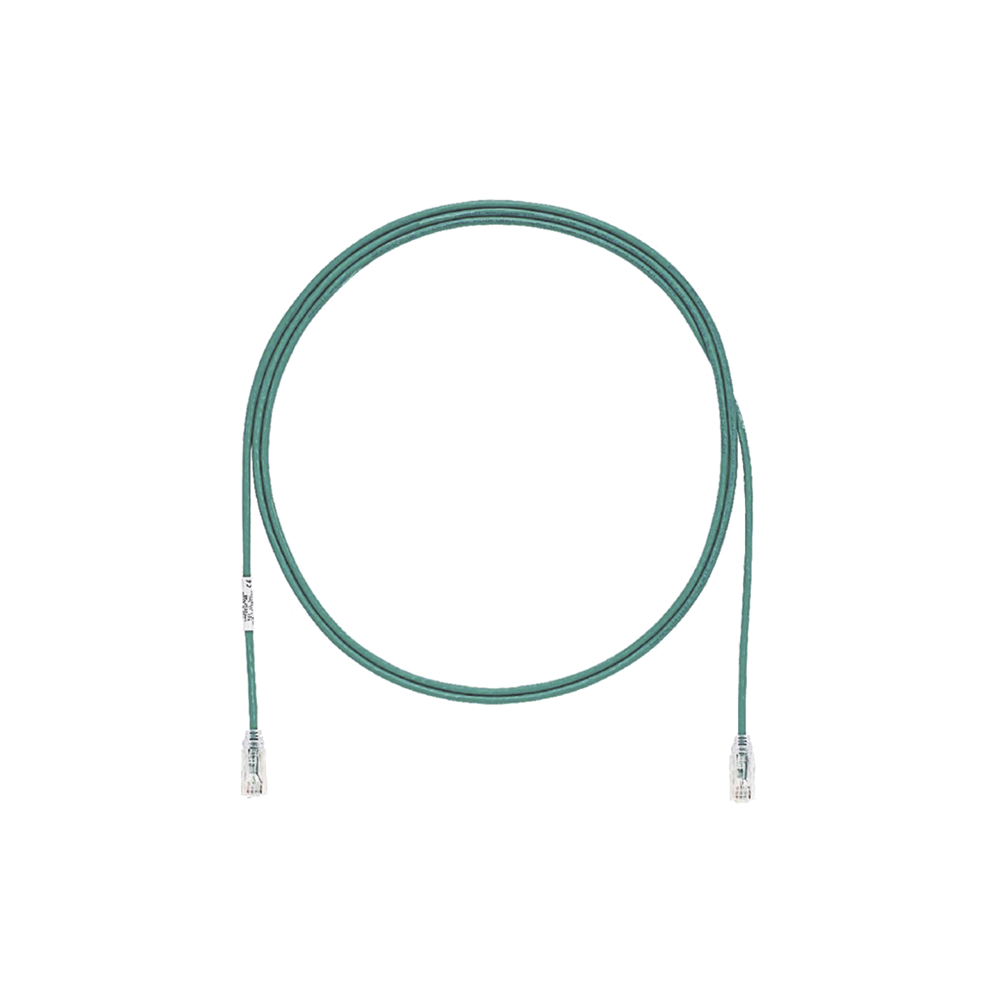 Cable de Parcheo TX6, UTP Cat6, Diámetro Reducido (28AWG), Color Verde, 3.05 Metros (10 Pies)