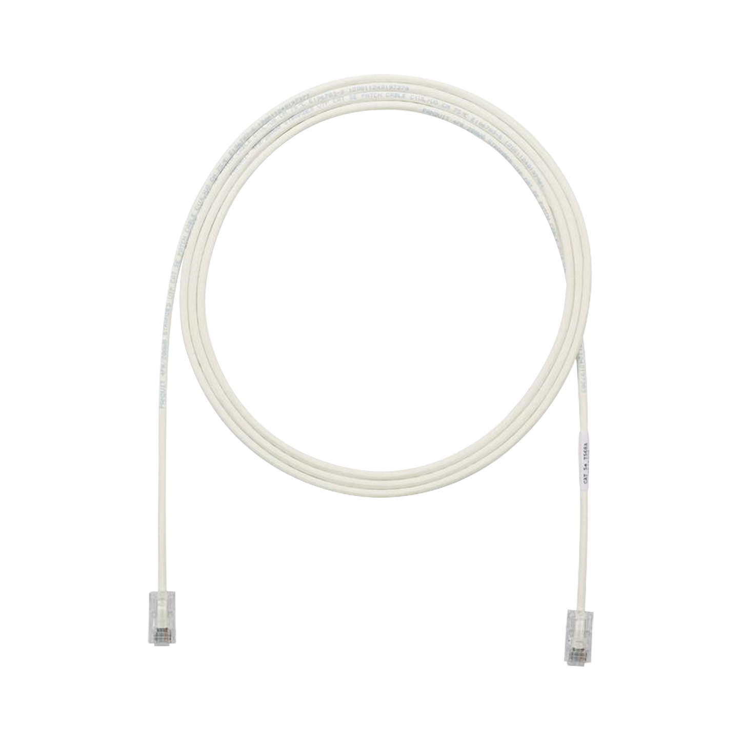 Cable de Parcheo UTP Cat6A, CM/LSZH, Diámetro Reducido (28AWG), Color Blanco Mate, 2.13 Metros (7 Pies)