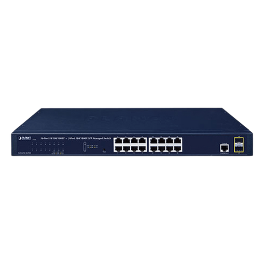 Switch Administrable Capa 2, 16 Puertos 10/100/1000T, 2 Puertos SFP 100/1G/2.5G, Administración Remota con CloudNMS
