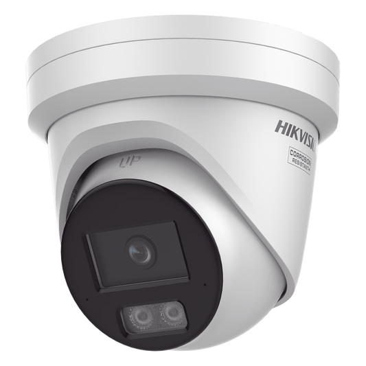 [Dual Light + ColorVu 3.0 + HikAI] Turret IP 4 Megapixel / Lente 2.8 mm / 30 mts IR + Luz Blanca / 2 Microfonos Integrados / Exterior IP67 / WDR 130 dB / ACUSENSE 3.0 / Metal / NEMA 4X / ACUSEEK