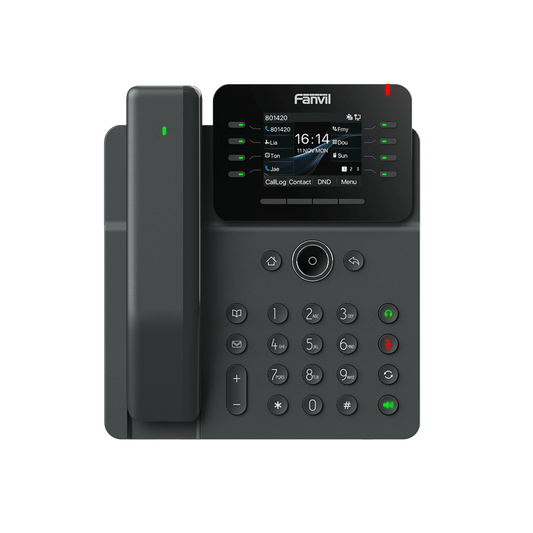 Teléfono IP / Handset Inalámbrico Bluetooth / 12 Líneas SIP / Pantalla IPS Táctil 2.8" HD / Conferencia 6 Vías / Puertos Gigabit / PoE 802.3af / OpenVPN / Hot Desking